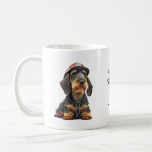 Taza De Café Rescatador de Dachshund con cable