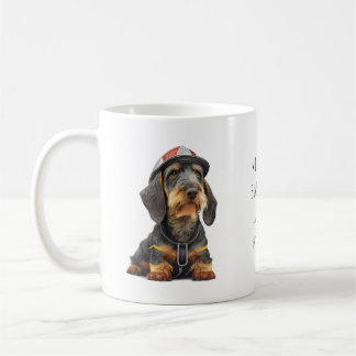 Taza De Café Rescatador de Dachshund con cable