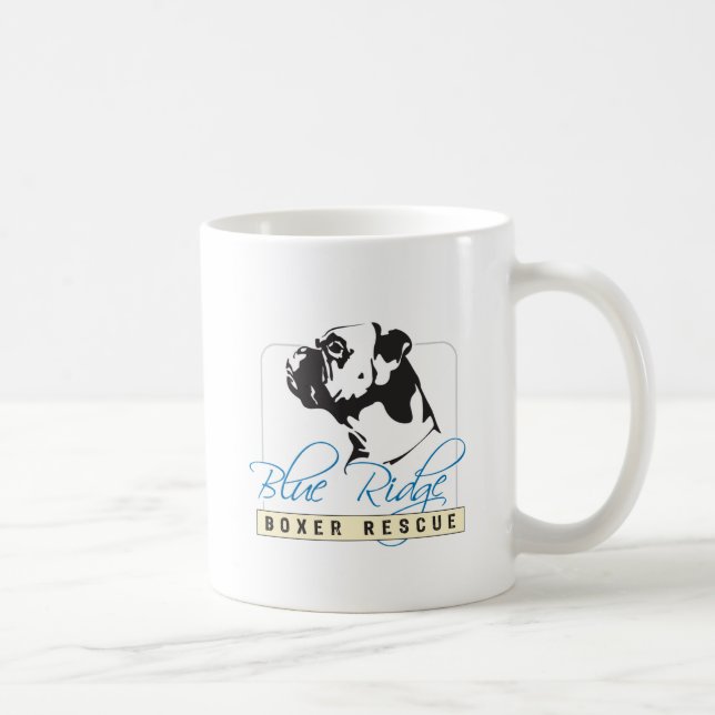 Taza De Café Rescate azul del boxeador de Ridge (Derecha)