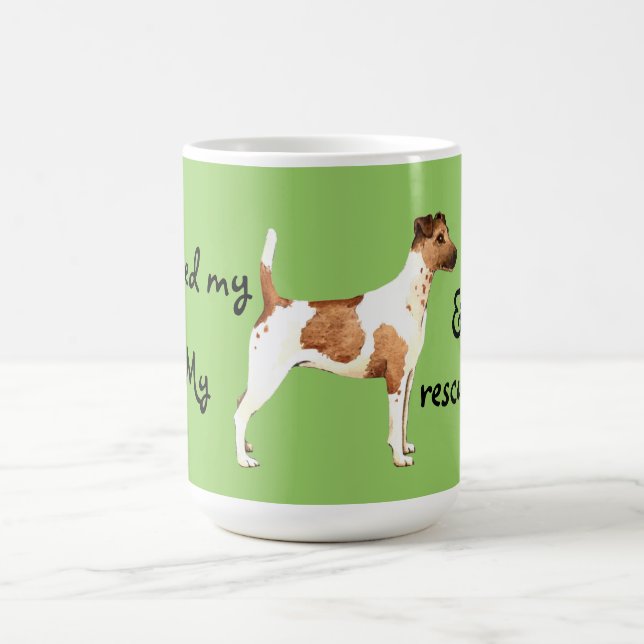 Taza De Café Rescate Smooth Fox Terrier (Centro)