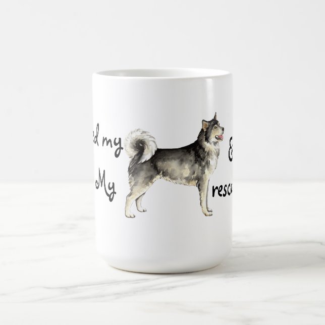 Taza De Café Rescue Alaskan Malemute (Centro)