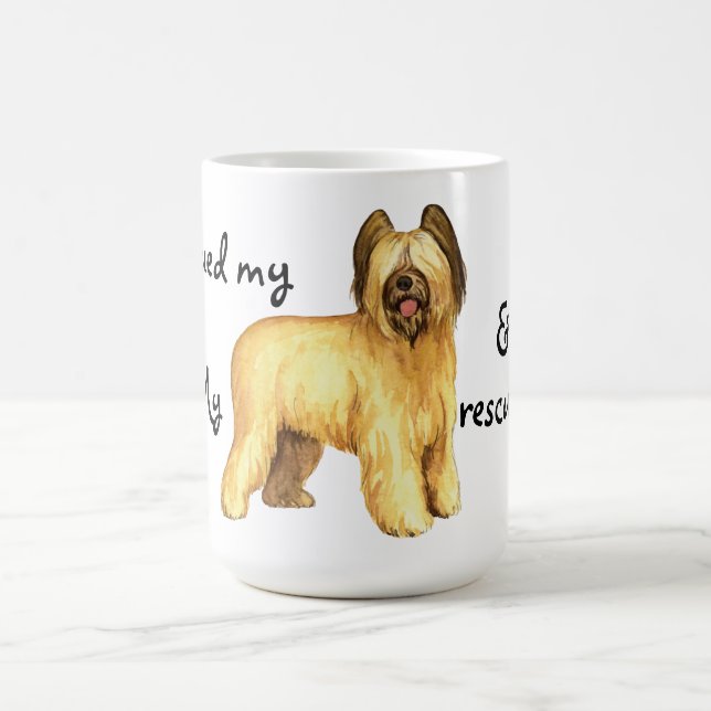 Taza De Café Rescue Briard (Centro)