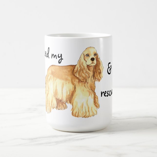 Taza De Café Rescue Cocker Spaniel Coffee Mug (Centro)