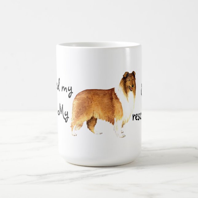 Taza De Café Rescue Collie (Centro)