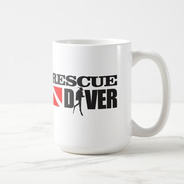 Taza De Café Rescue Diver 2 (Derecha)