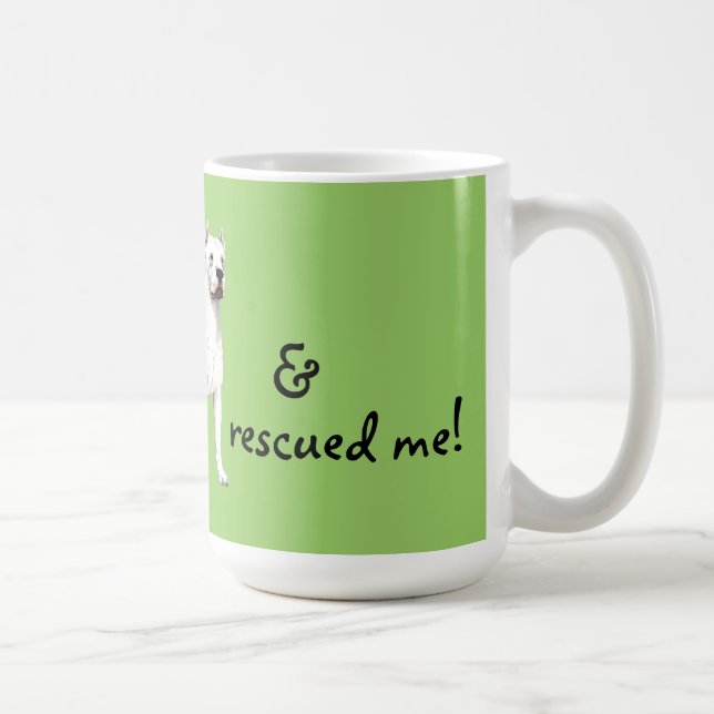 Taza De Café Rescue Dogo Argentino (Derecha)