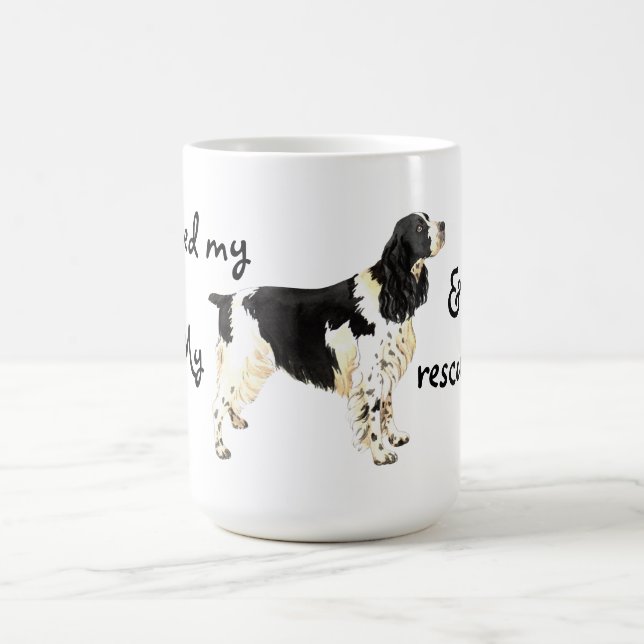 Taza De Café Rescue English Springer Spaniel (Centro)
