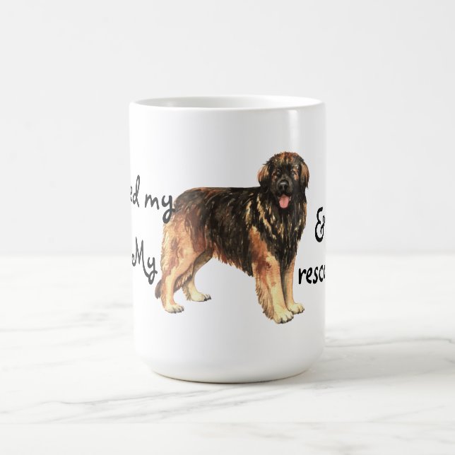 Taza De Café Rescue Leonberger (Centro)