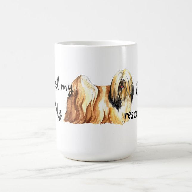 Taza De Café Rescue Lhasa Apso (Centro)