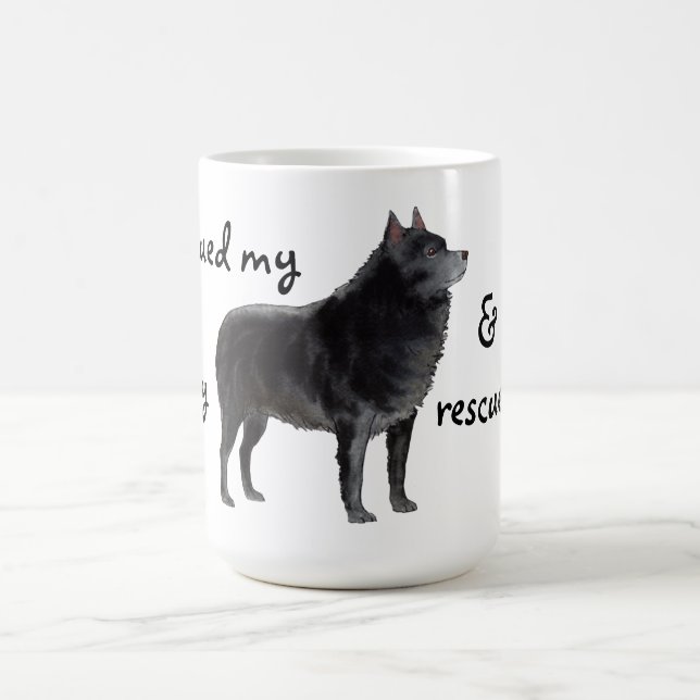 Taza De Café Rescue Schipperke (Centro)