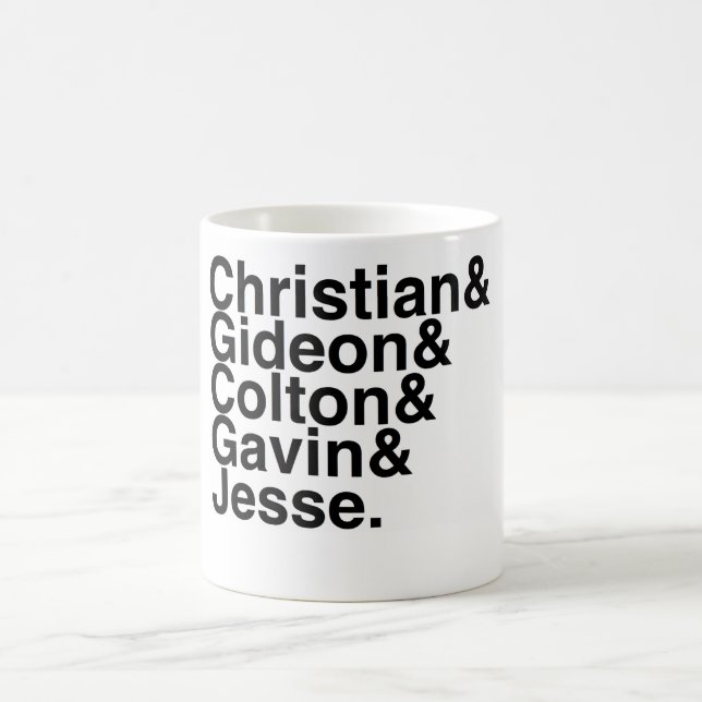 Taza De Café Reserve al novio Gideon cristiano, Colton, Gavin… (Centro)