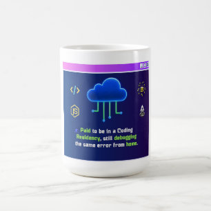 Taza De Café Residencia de codificación divertida, hacker de ne