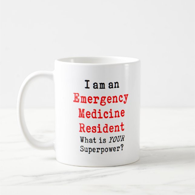 Taza De Café residente en medicina de emergencia (Izquierda)