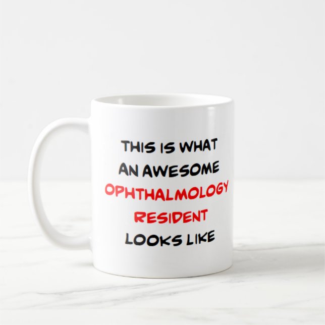 Taza De Café residente en oftalmología, increíble (Izquierda)