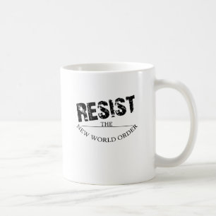 Taza De Café Resista el nuevo orden mundial