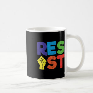 Taza De Café Resista Gay Lgbt Regalo De Apoyo Comunitario Para 
