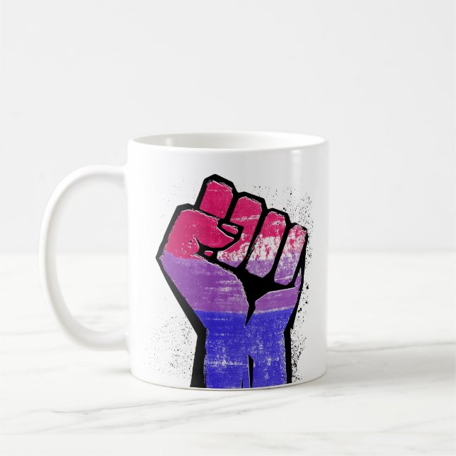 Taza De Café Resistencia Bisexual (Izquierda)