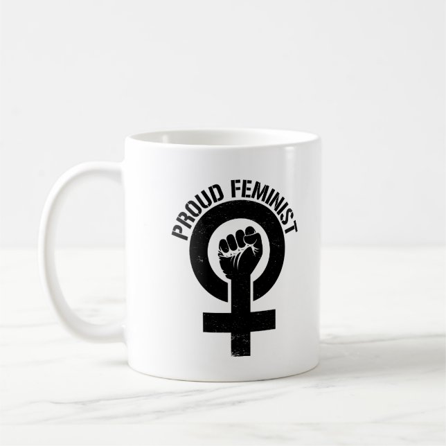 Taza De Café Resistencia feminista - feminista orgullosa -- (Izquierda)