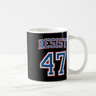 Taza De Café Resistir a Trump 47, problemas políticos retro