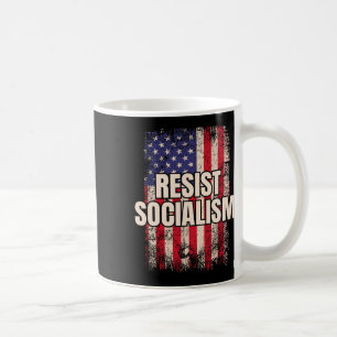 Taza De Café Resistir al Socialismo Anti-Socialista Ee.Uu.