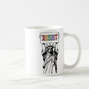Taza De Café Resistir el Día de la Mujer de la Estatua de los C