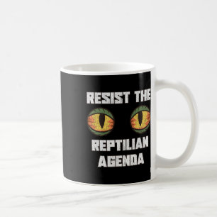 Taza De Café Resistir la Agenda Reptiliana Teoría de la Conspir