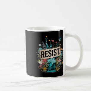 Taza De Café Resistir la floral Estatua De La Protesta Por La L