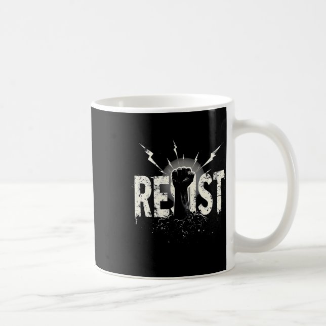 Taza De Café Resistir la protesta política  (Derecha)