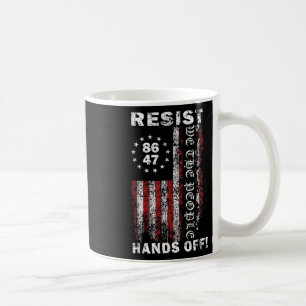 Taza De Café Resistir las manos fuera de la seguridad social Me