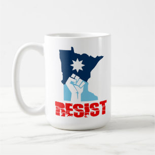 Taza De Café Resistir Minnesota Puño en Alto