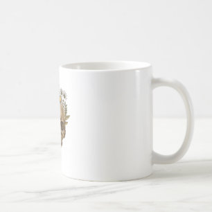 Taza De Café Resistir sutilmente anti Trump Skull Floral Botáni