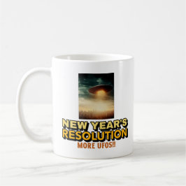 Taza De Café Resolución de Año Nuevo: más OVNI