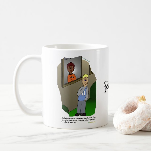 Taza De Café Resolución Pt. 4-Chai Tea Latte Café Combo Mug (Con donut)