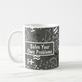 Taza De Café resolver sus propios problemas matemáticos grises