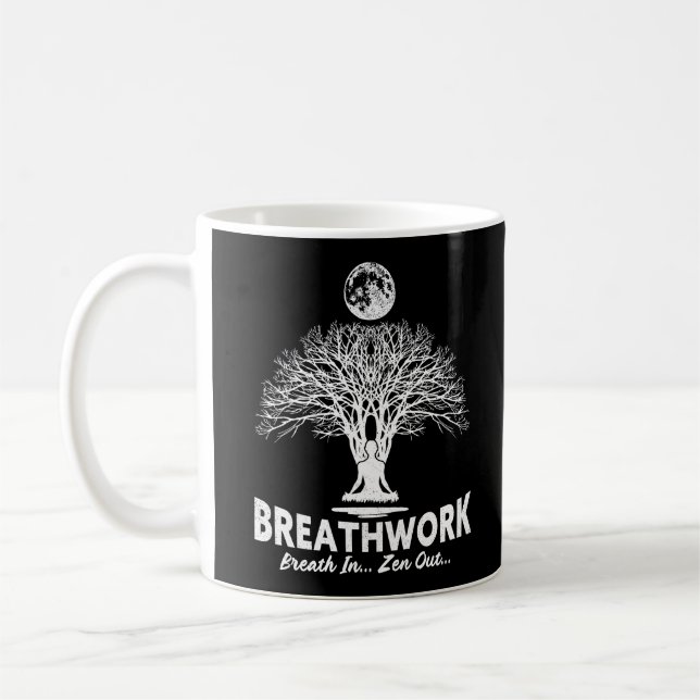 Taza De Café Respaldo respiratorio, alivio de estrés, poder de  (Izquierda)
