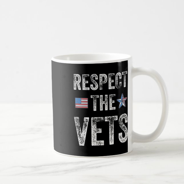 Taza De Café Respetar A Los Vets (Derecha)
