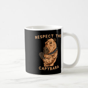 Taza De Café Respetar Al Carpincho - Cuerpo De Fisicoculturista