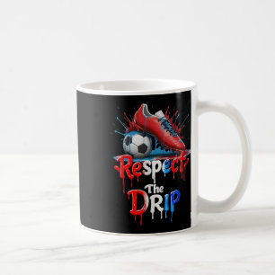 Taza De Café Respetar el estilo de calle de graffiti de fútbol