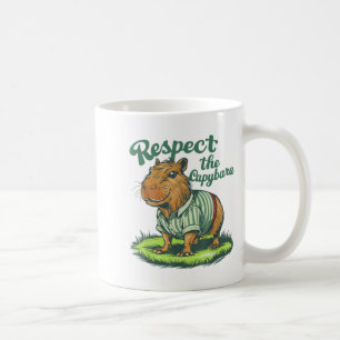 Taza De Café Respetar La Capybara - Foto Divertida Roedor Capib
