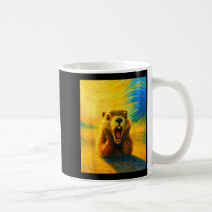 Taza De Café Respetar la marmota divertida marmota linda niños