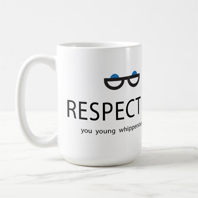 Taza De Café Respéteme usted los whippersnappers jovenes (Izquierda)