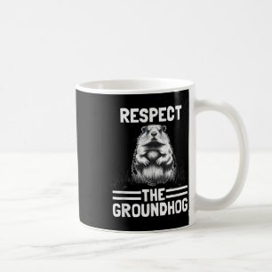 Taza De Café Respeto A La Celebración De Groundhog Day _1