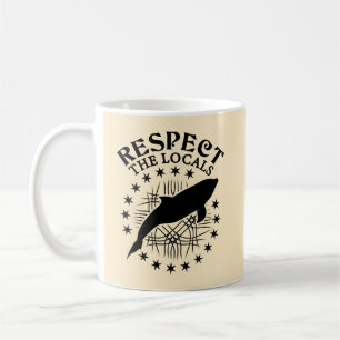 Taza De Café Respeto a los lugareños - Cita de Delphin Lover