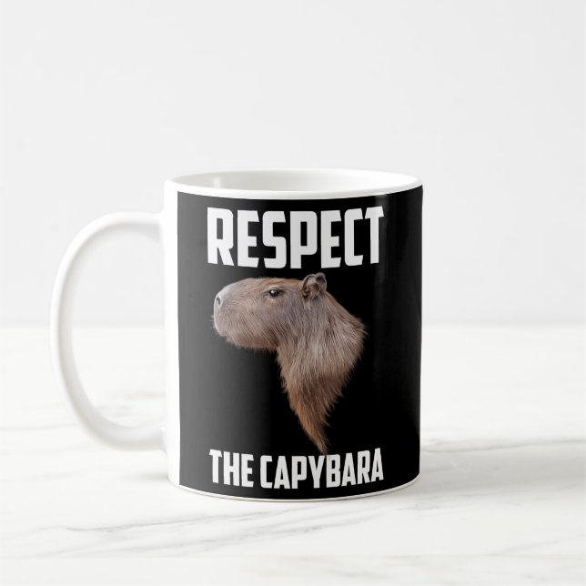 Taza De Café Respeto Al Humor Animal Capibara Rodent (Izquierda)