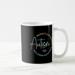 Taza De Café Respeto Amor Apoyo Autismo Conciencia Mes Mujeres