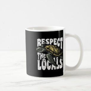 Taza De Café Respeto por las tortugas marinas del lugar Día del