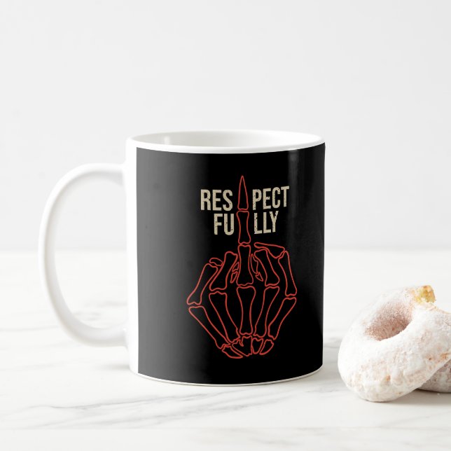 Taza De Café Respetuosamente (Con donut)