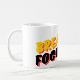 Taza De Café Respira. Enfoque. Ir