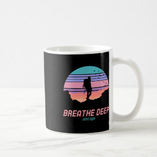 Taza De Café Respira Profundo Asciende Alto - Senderismo