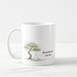 Taza De Café Respirar en Let Go Zen Meditación Café Mug